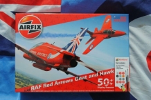 images/productimages/small/RAF Red Arrows Gnat Hawk Airfix A50159 1;48 voor.jpg